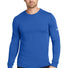 Nike Dri-FIT Cotton/Poly Long Sleeve Tee. NKBQ5230 Rush Blue_1