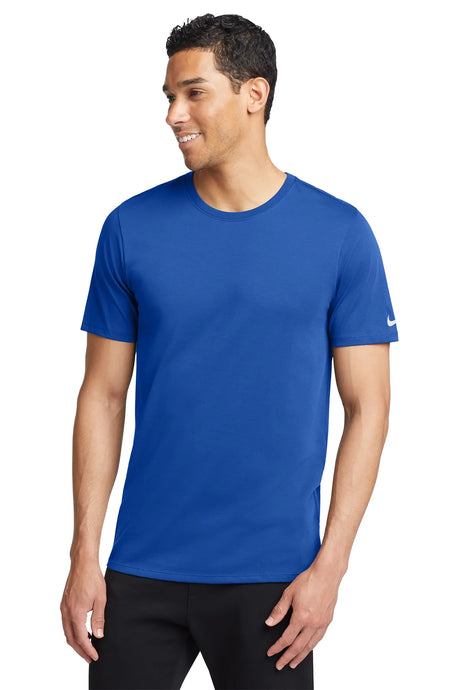 Nike Dri-FIT Cotton/Poly Tee. NKBQ5231 Rush Blue_1