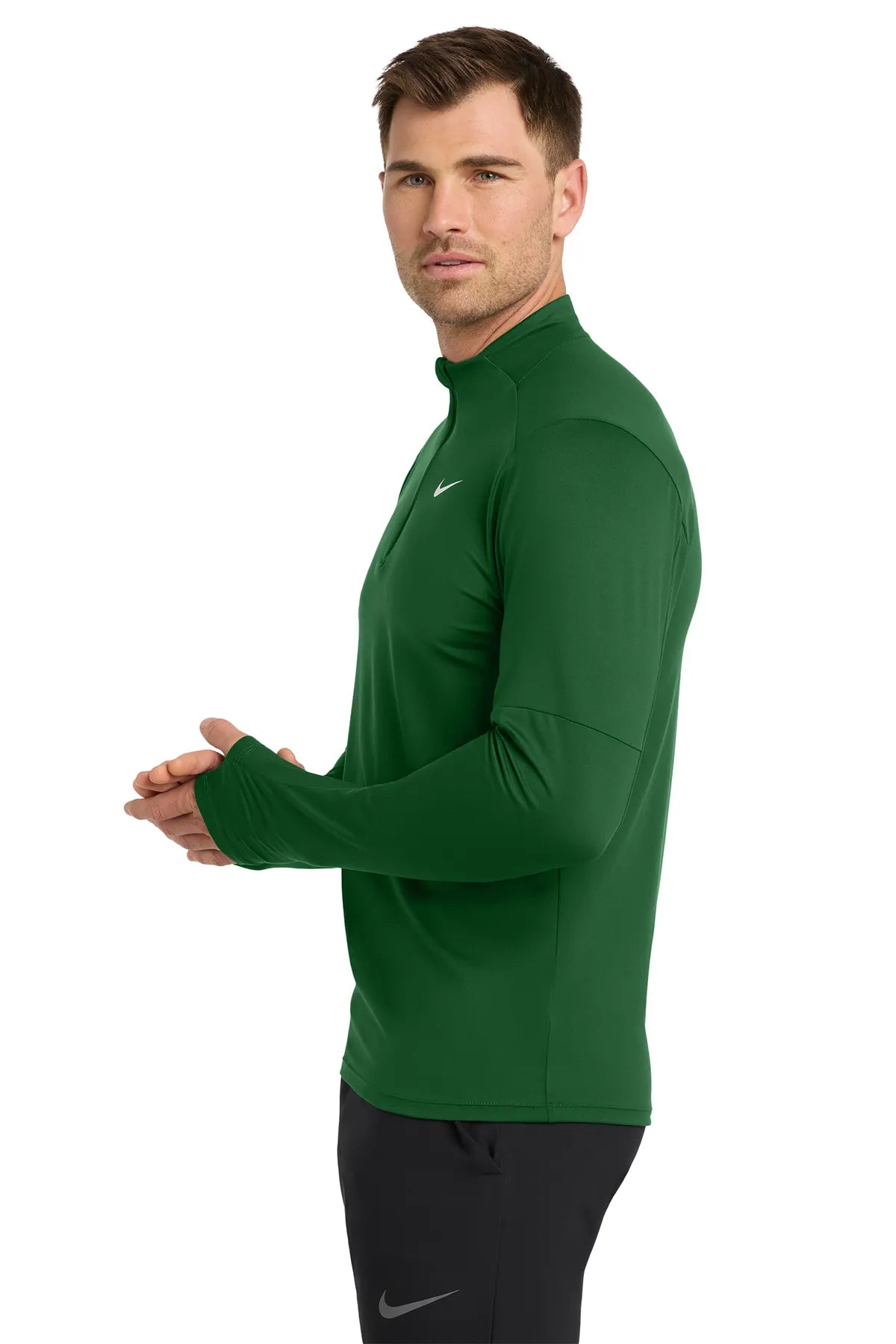 Nike Dri-FIT Element 1/2-Zip Top NKDH4949 Dark Green_3