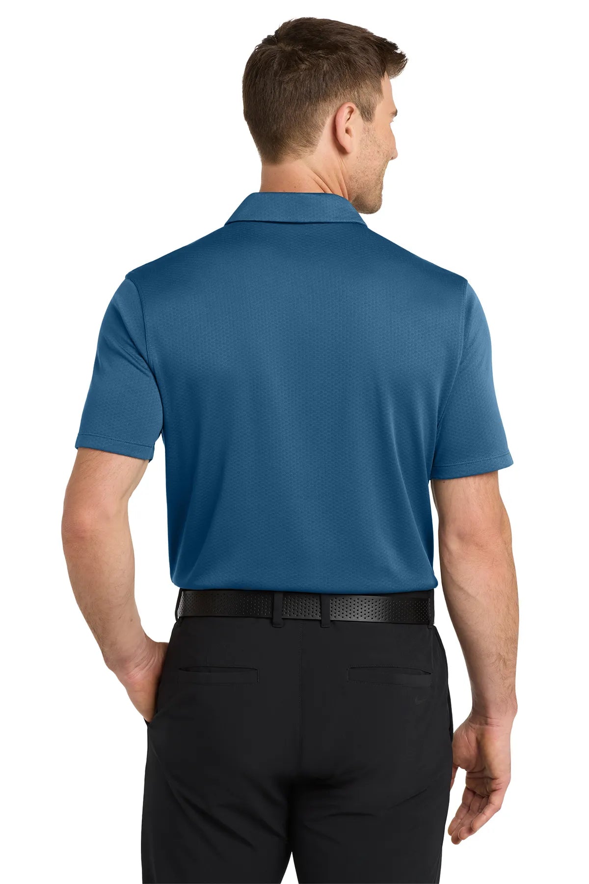 Nike Dri-FIT Hex Textured Polo. NKAH6266 Court Blue_2