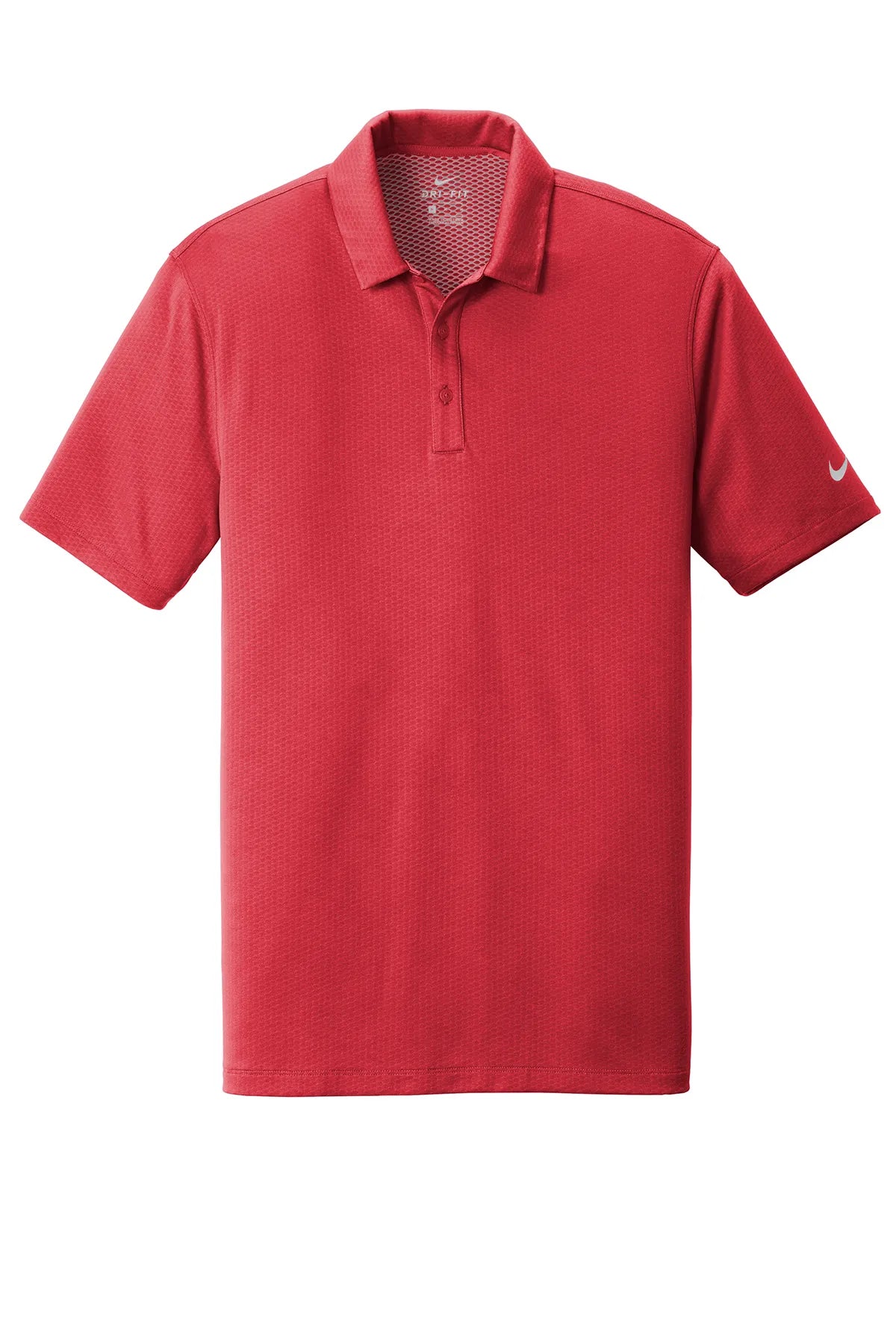 Nike Dri-FIT Hex Textured Polo. NKAH6266 Gym Red_5