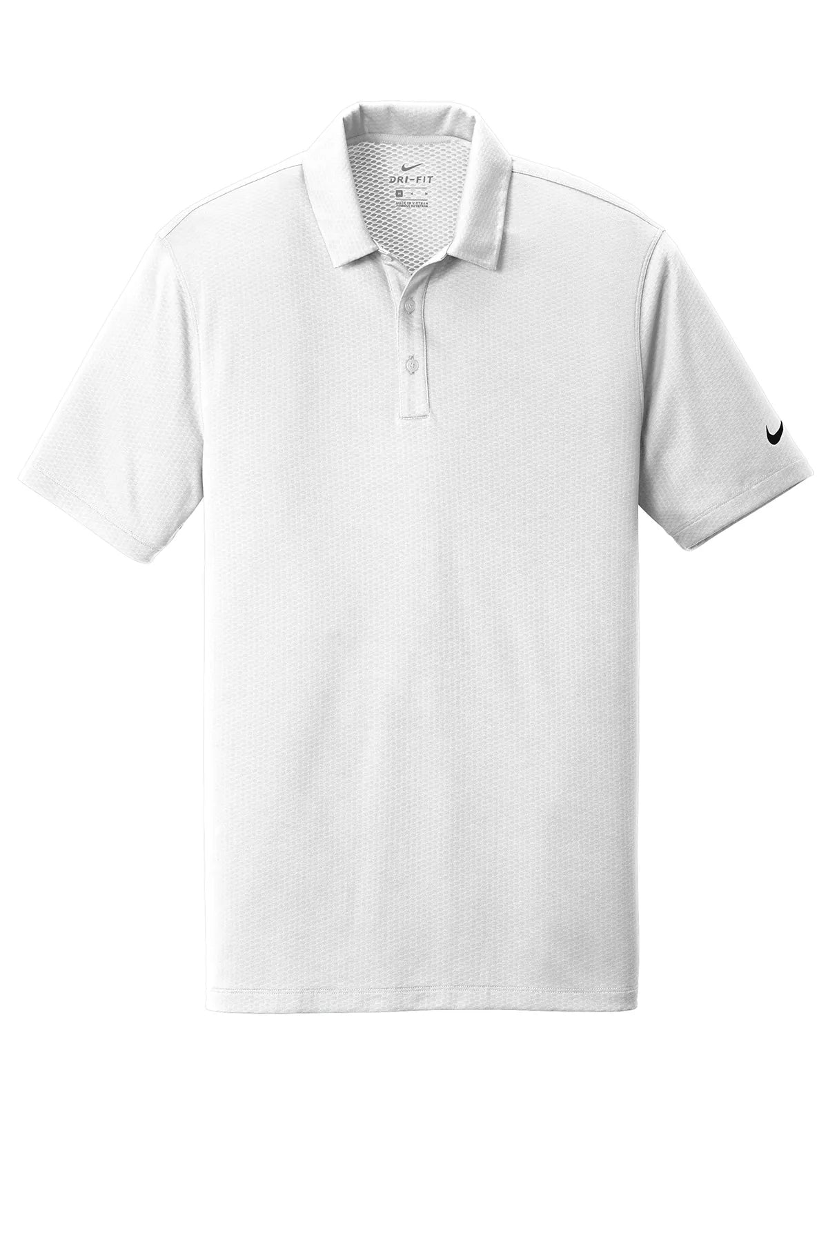 Nike Dri-FIT Hex Textured Polo. NKAH6266 White_4