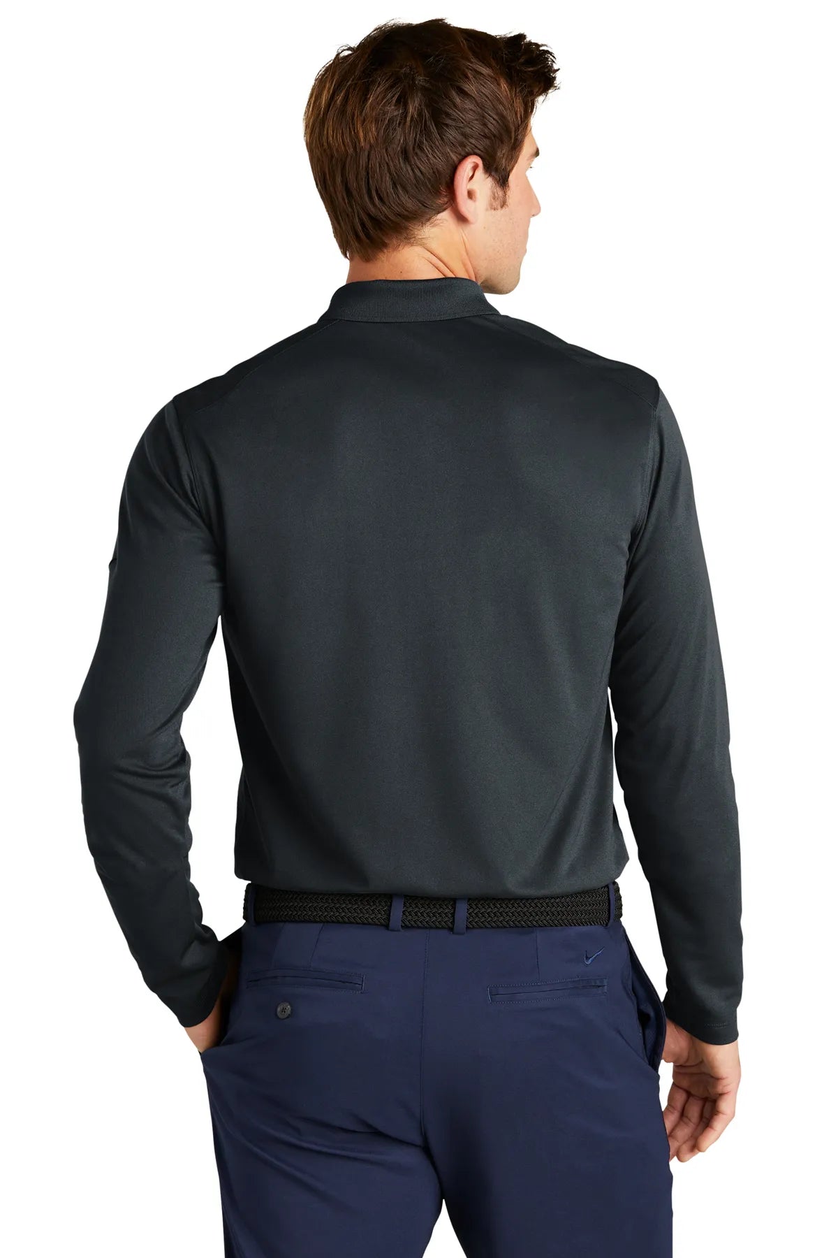 Nike Dri-FIT Micro Pique 2.0 Long Sleeve Polo NKDC2104 Anthracite_2