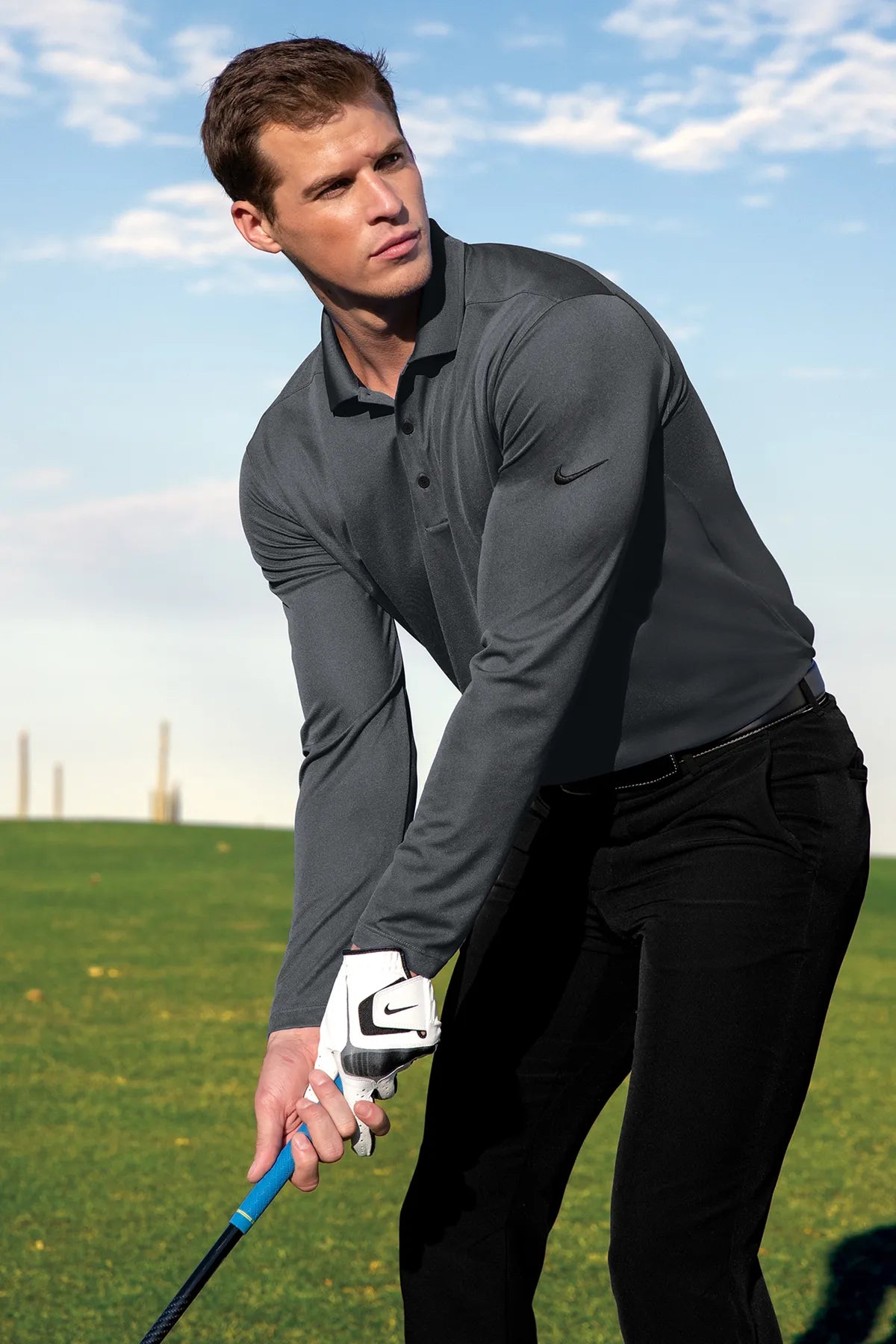 Nike Dri-FIT Micro Pique 2.0 Long Sleeve Polo NKDC2104 Anthracite_6
