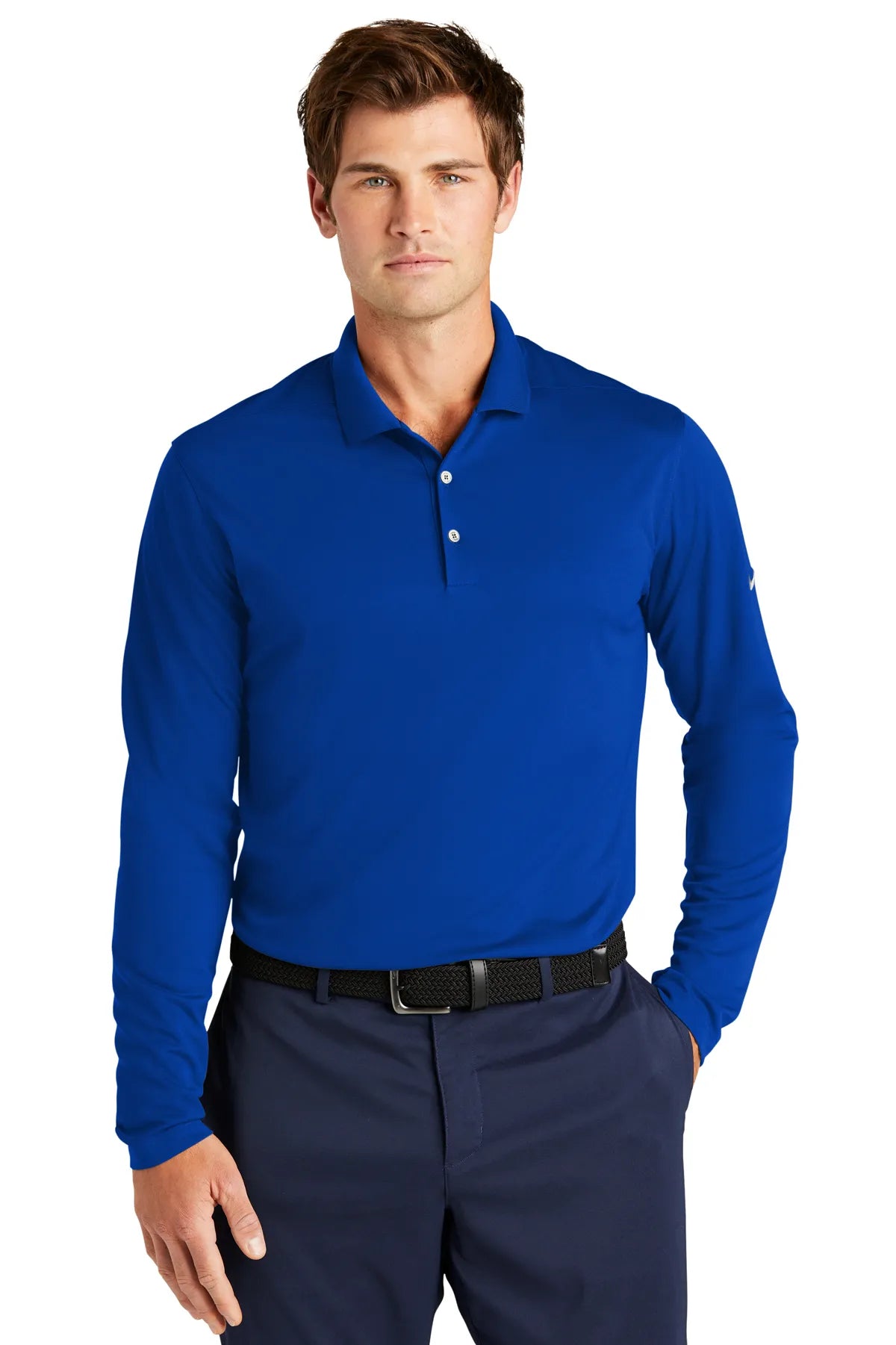 Nike Dri-FIT Micro Pique 2.0 Long Sleeve Polo NKDC2104 Game Royal_1