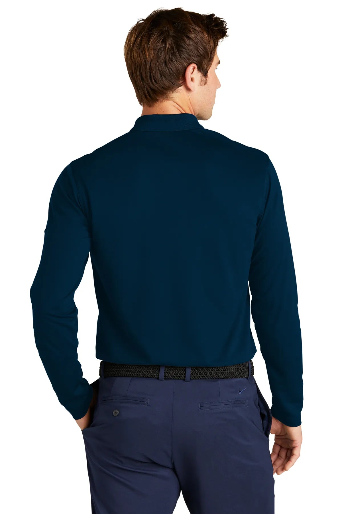 Nike Dri-FIT Micro Pique 2.0 Long Sleeve Polo NKDC2104 Navy_2