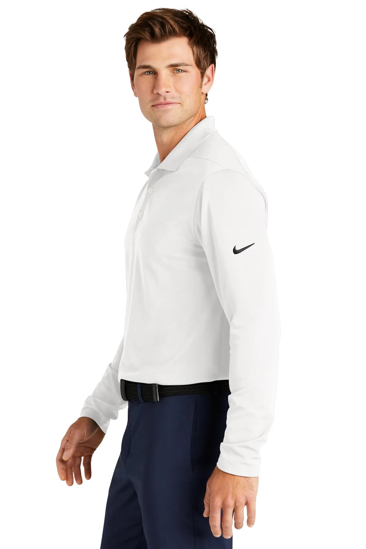 Nike Dri-FIT Micro Pique 2.0 Long Sleeve Polo NKDC2104 White_3