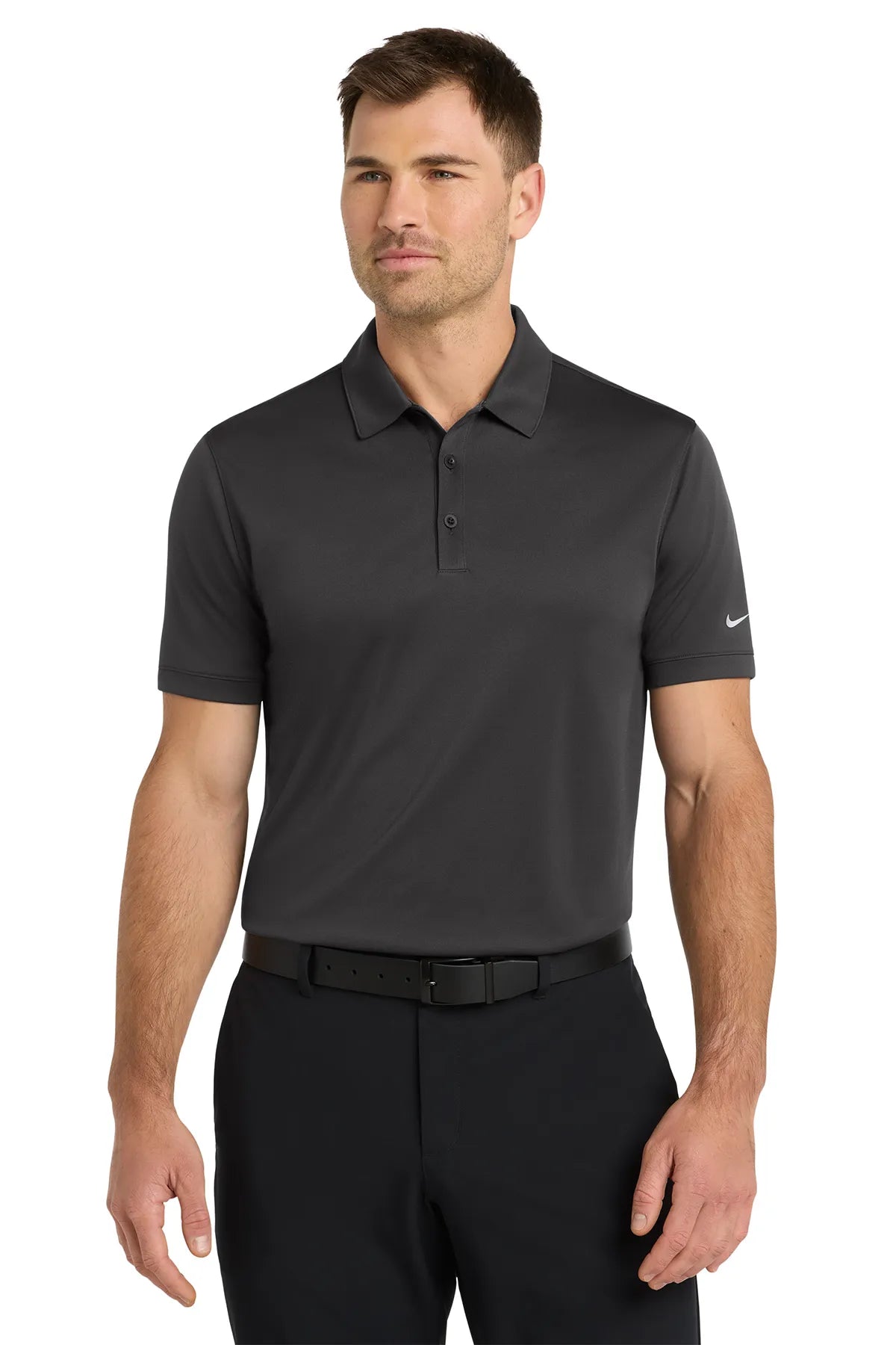 Nike Dri-FIT Players Modern Fit Polo. 799802 Anthracite_1