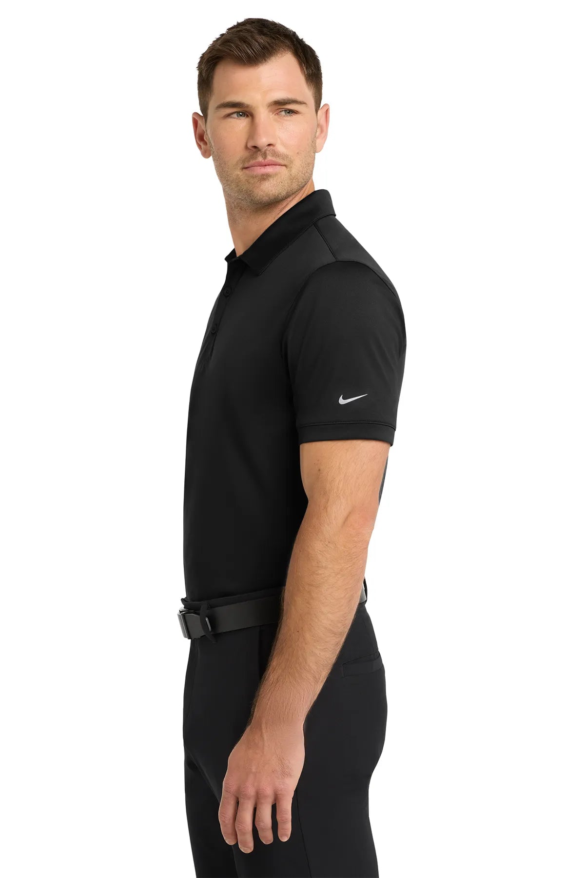 Nike Dri-FIT Players Modern Fit Polo. 799802 Black_2