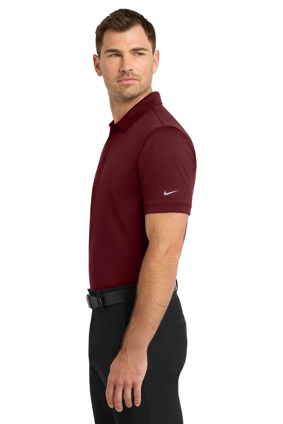 Nike Dri-FIT Players Modern Fit Polo. 799802 Team Red_3