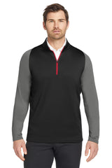 Nike Dri-FIT Stretch 1/2-Zip Cover-Up. 779795 Dark Grey Gym Red_1