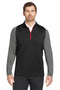 Nike Dri-FIT Stretch 1/2-Zip Cover-Up. 779795 Dark Grey Gym Red_1