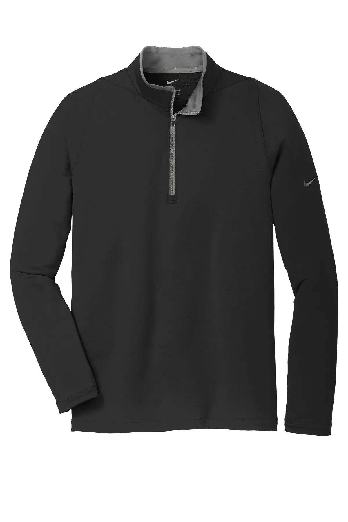 Nike Dri-FIT Stretch 1/2-Zip Cover-Up. 779795 Dark Grey Gym Red_5