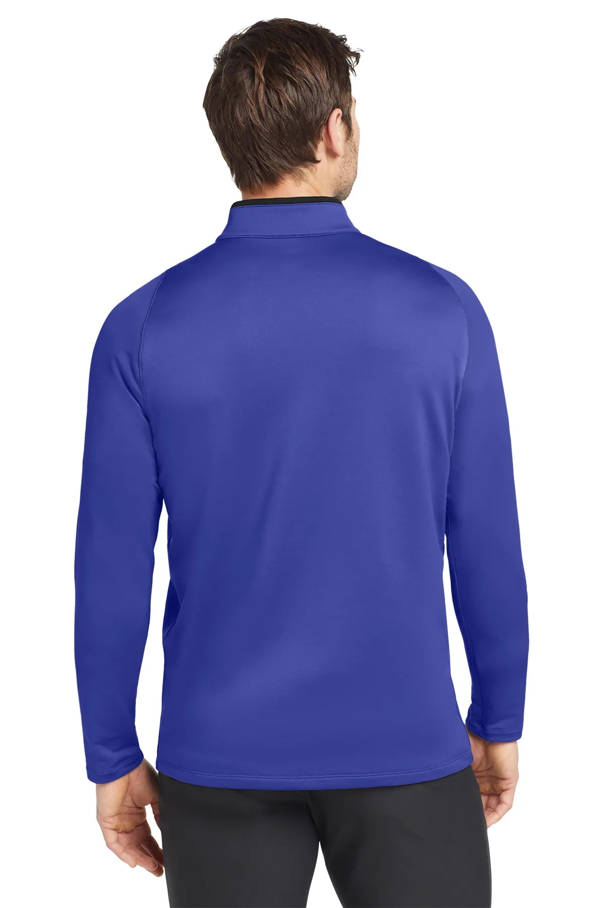 Nike Dri-FIT Stretch 1/2-Zip Cover-Up. 779795 Deep Royal Blue Black_2
