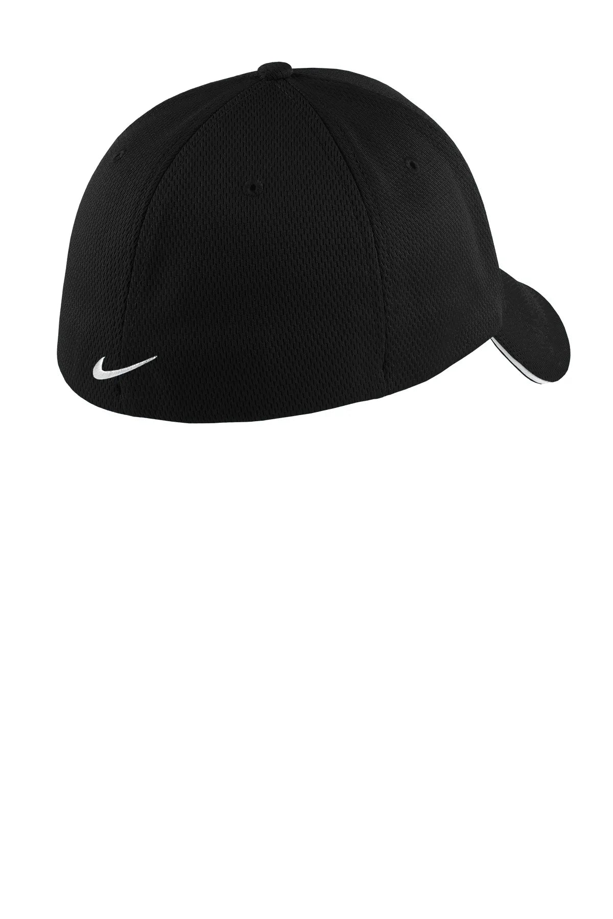 Nike Dri-FIT Stretch Mesh Sandwich Bill Cap NKFD9718 Black White_3