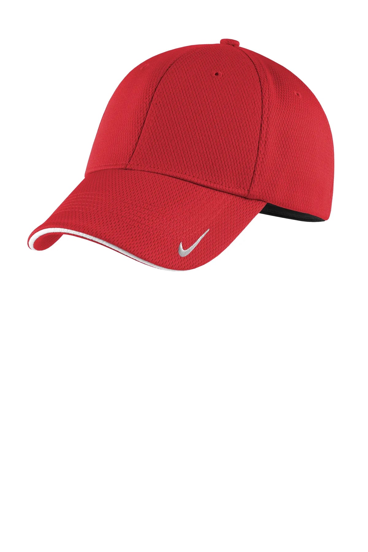 Nike Dri-FIT Stretch Mesh Sandwich Bill Cap NKFD9718 University Red White_1
