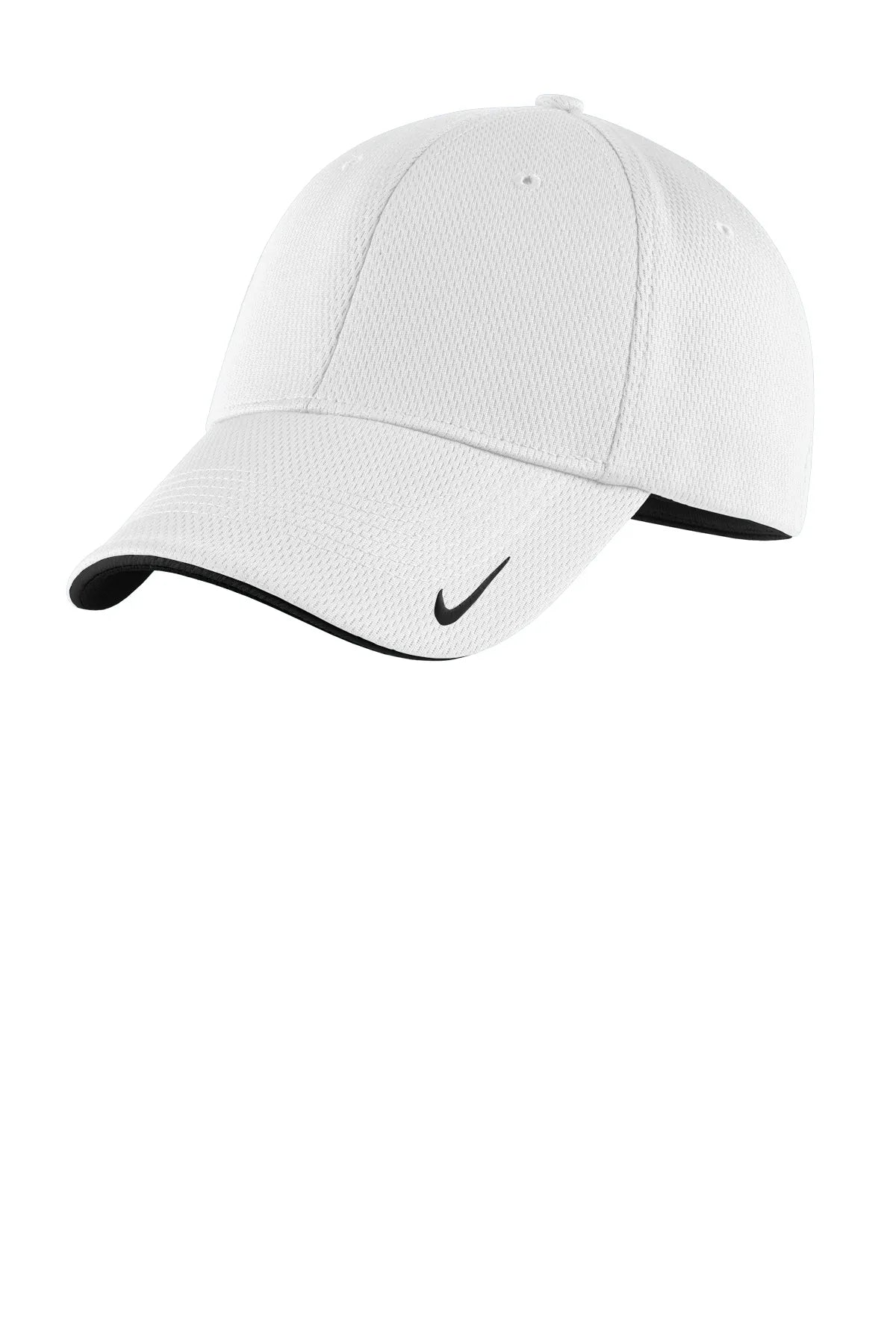 Nike Dri-FIT Stretch Mesh Sandwich Bill Cap NKFD9718 White Black_1