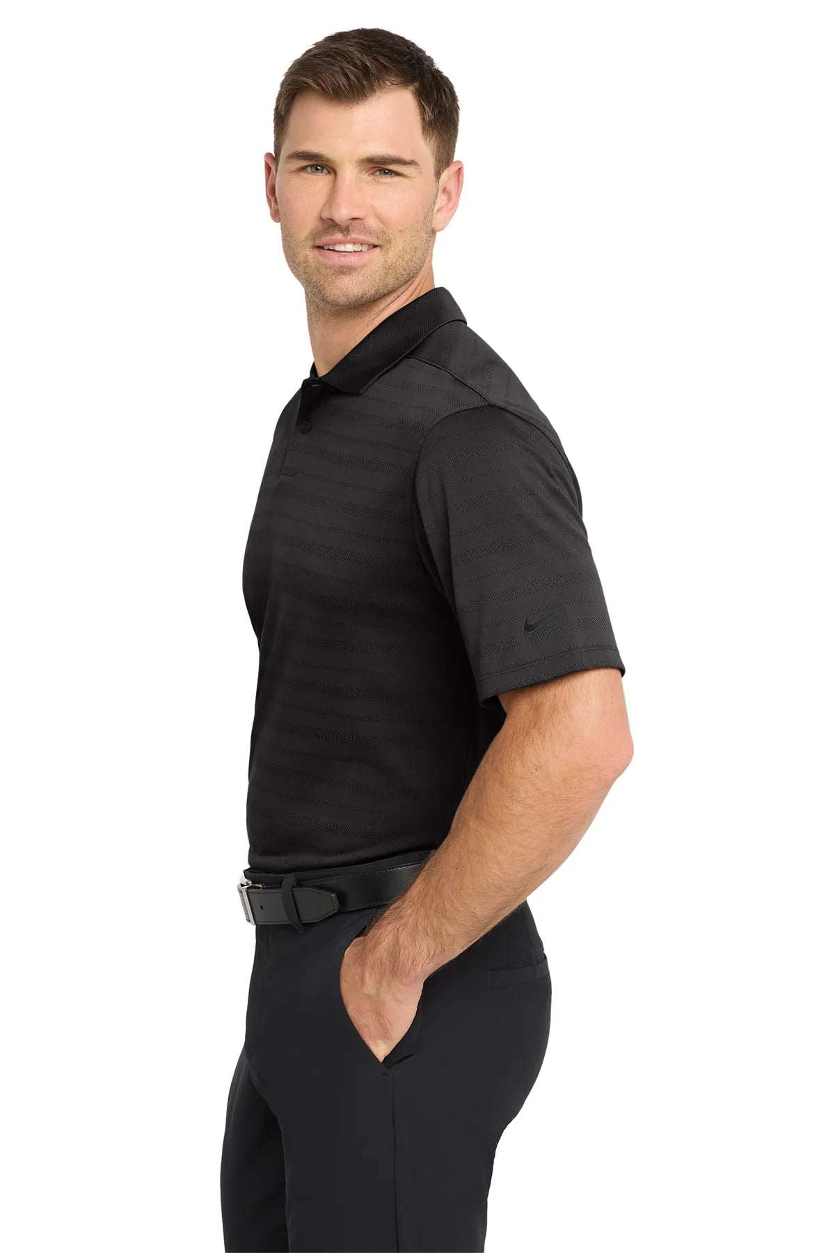 Nike Dri-FIT Vapor Jacquard Polo NKDC2115 Black_3