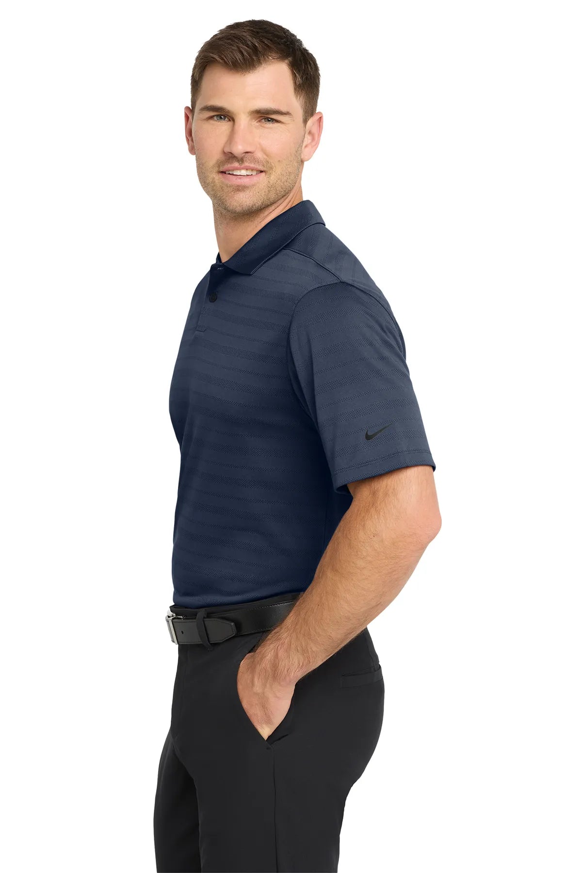 Nike Dri-FIT Vapor Jacquard Polo NKDC2115 Navy_3