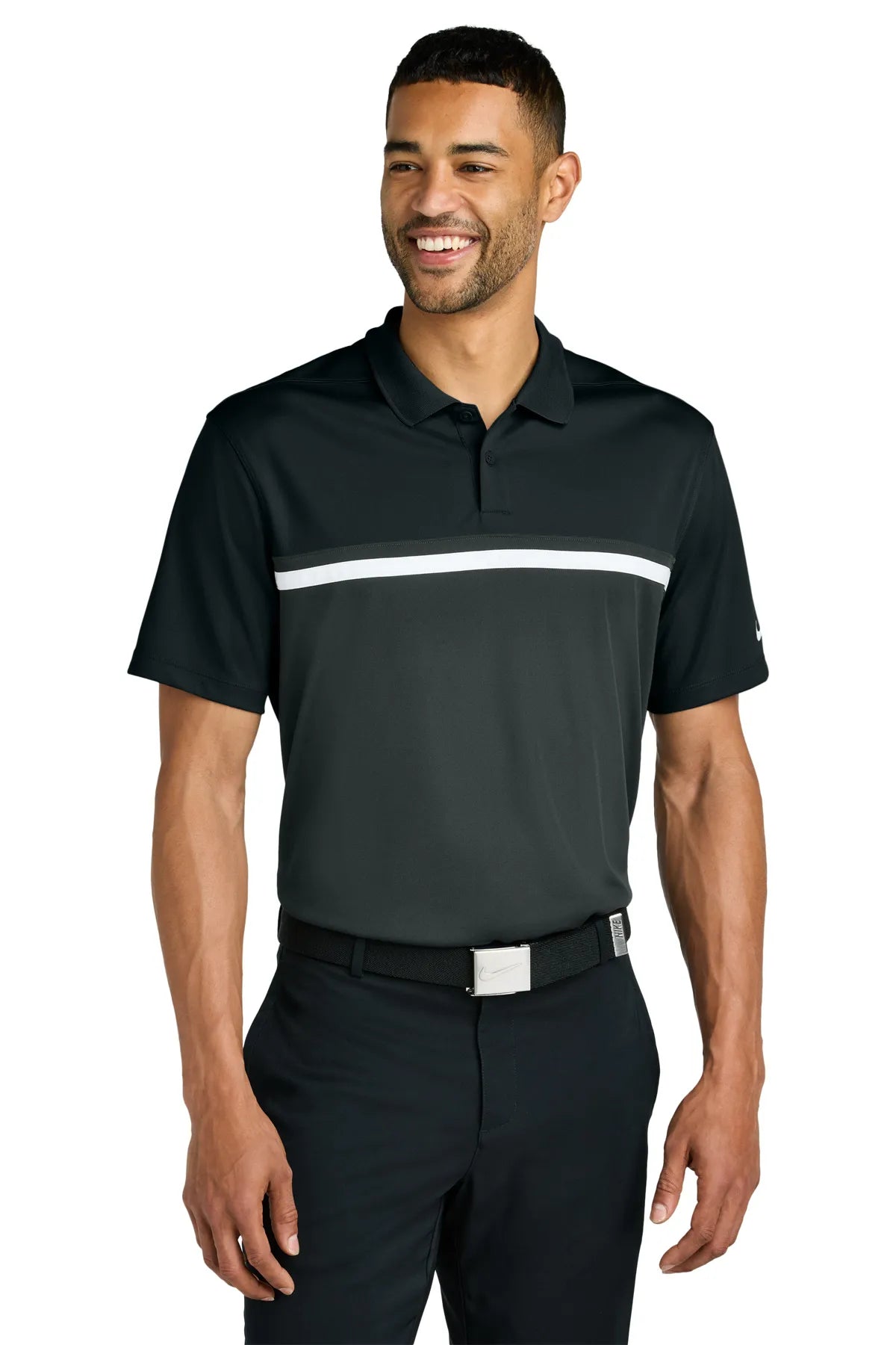 Nike Dri-FIT Victory Colorblock Polo NKFQ3968 Anthracite White_1