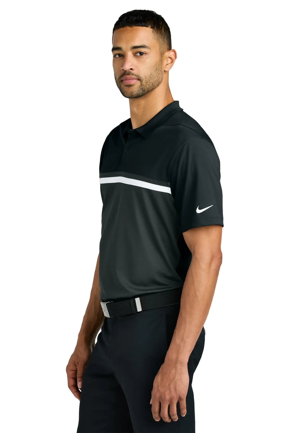 Nike Dri-FIT Victory Colorblock Polo NKFQ3968 Anthracite White_3