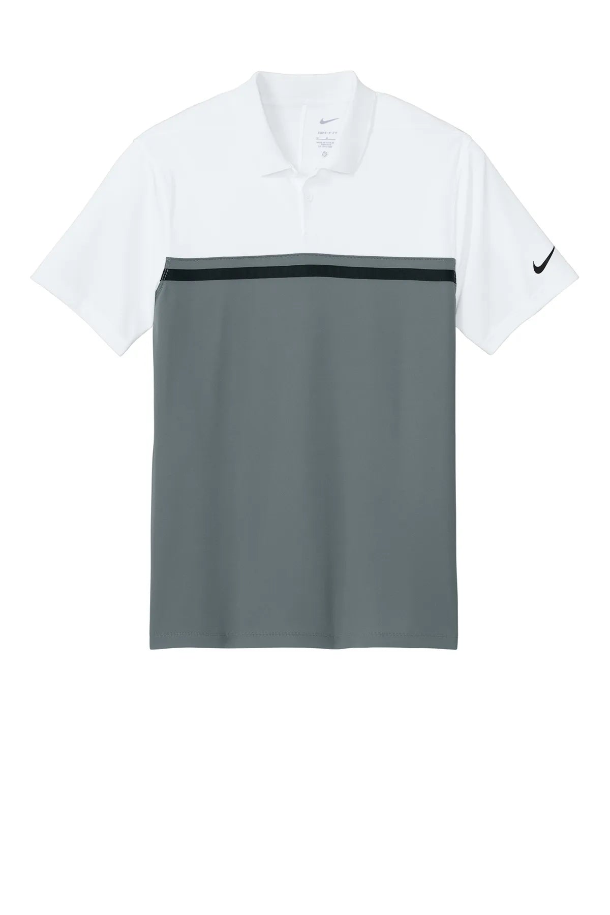 Nike Dri-FIT Victory Colorblock Polo NKFQ3968 White Coolgrey Black_4