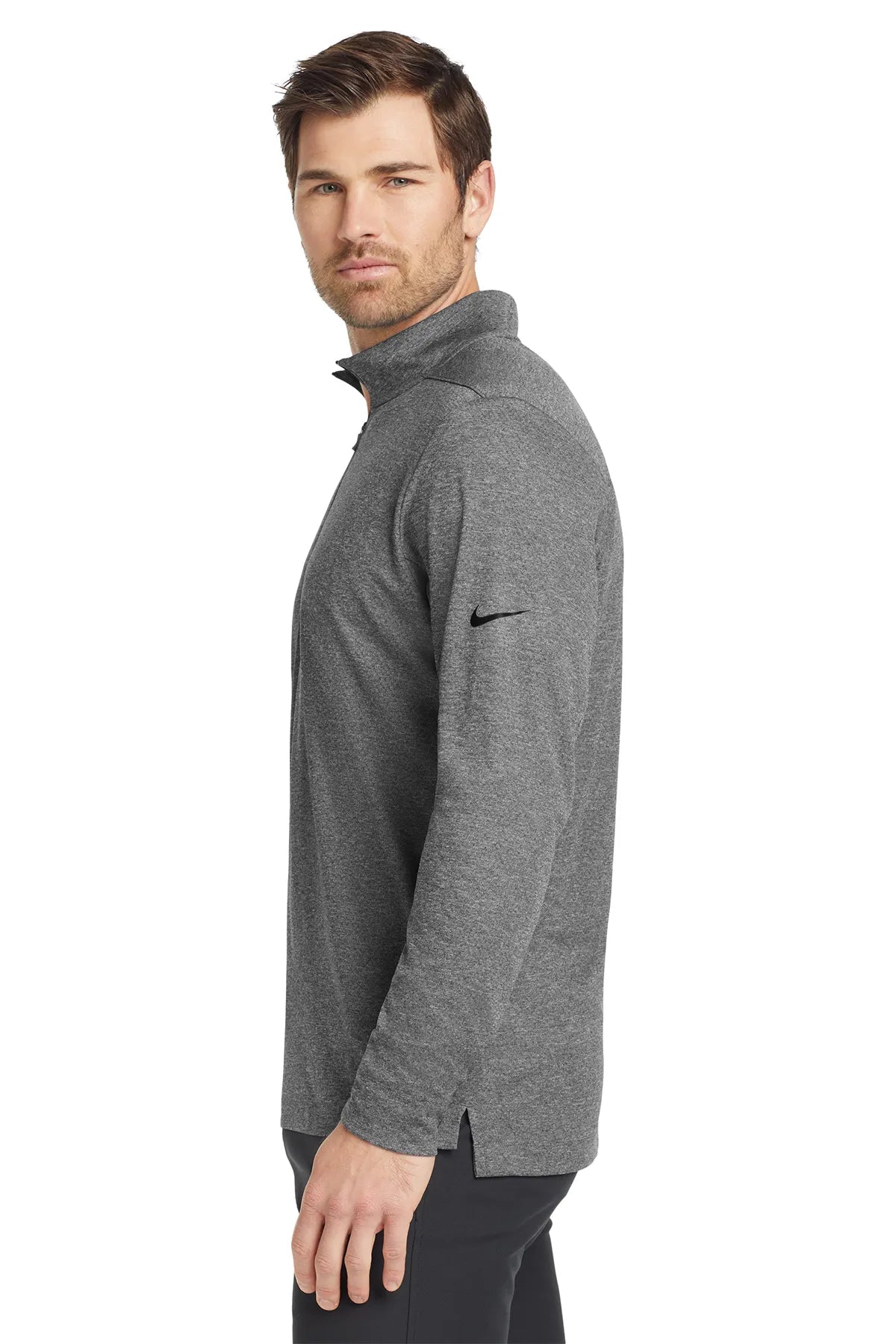 Nike Dry 1/2-Zip Cover-Up NKBV6044 Black Heather_3