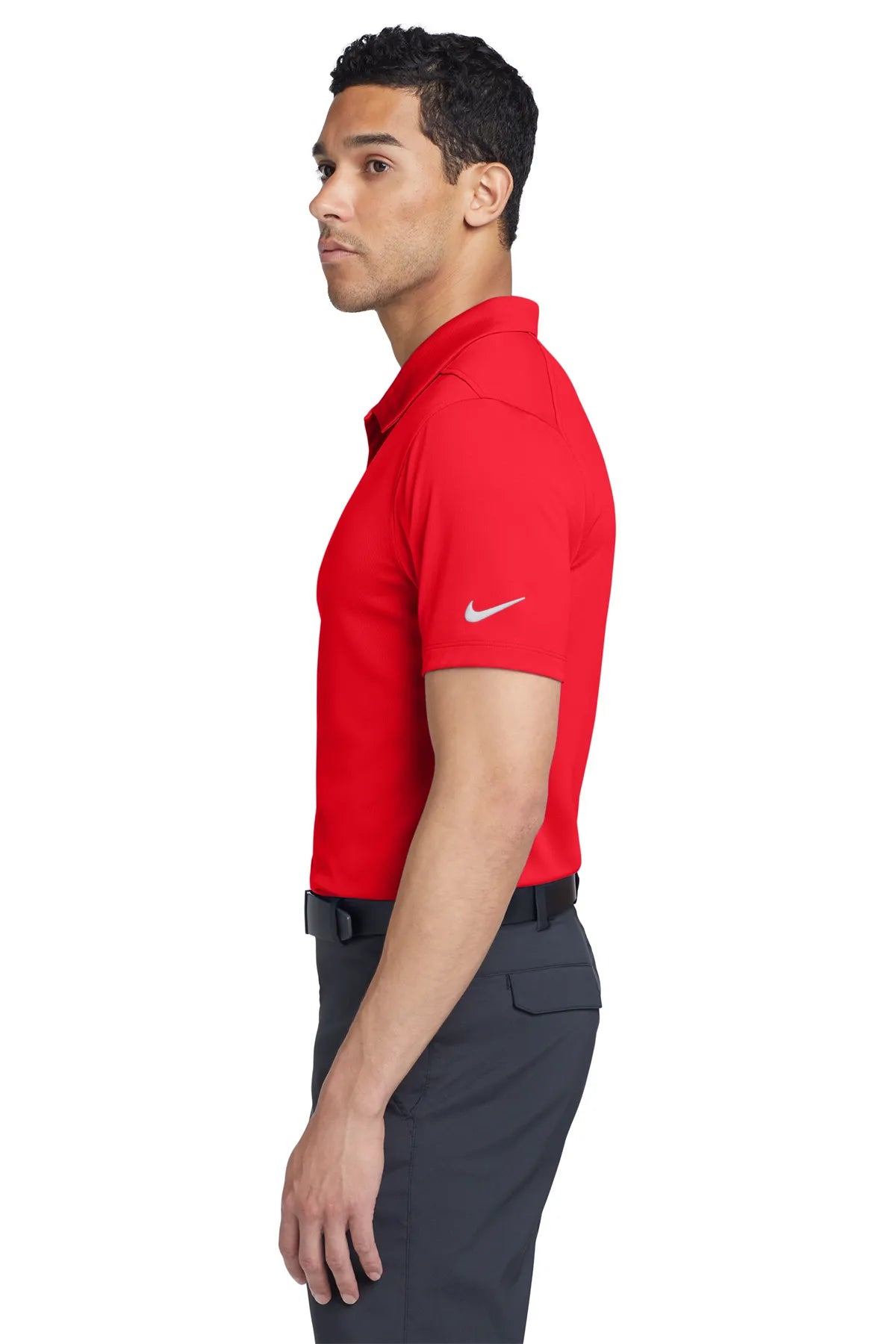 Nike Dry Essential Solid Polo NKBV6042 University Red_3