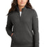 Nike Ladies Club Fleece Sleeve Swoosh 1/2-Zip NKDX6720 Anthracite_1
