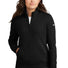 Nike Ladies Club Fleece Sleeve Swoosh 1/2-Zip NKDX6720 Black_1