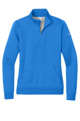 Nike Ladies Club Fleece Sleeve Swoosh 1/2-Zip NKDX6720 Light Game_3