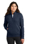 Nike Ladies Club Fleece Sleeve Swoosh 1/2-Zip NKDX6720 Midnight Navy_1