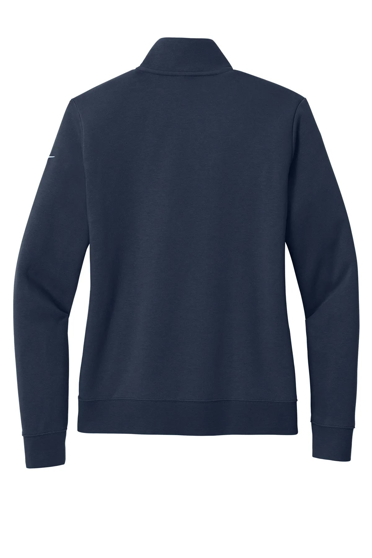 Nike Ladies Club Fleece Sleeve Swoosh 1/2-Zip NKDX6720 Midnight Navy_5