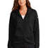 Nike Ladies Club Fleece Sleeve Swoosh Full-Zip Hoodie NKFD9890 Black_1