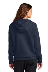 Nike Ladies Club Fleece Sleeve Swoosh Full-Zip Hoodie NKFD9890 Midnight Navy_2