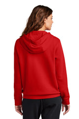 Nike Ladies Club Fleece Sleeve Swoosh Full-Zip Hoodie NKFD9890 University Red_2