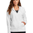 Nike Ladies Club Fleece Sleeve Swoosh Full-Zip Hoodie NKFD9890 White_1
