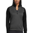 Nike Ladies Dri-FIT 1/2-Zip Cover-Up. 578674 Anthracite Heather Black_1