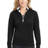 Nike Ladies Dri-FIT 1/2-Zip Cover-Up. 578674 Black White_1