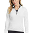 Nike Ladies Dri-FIT 1/2-Zip Cover-Up. 578674 White Black_1