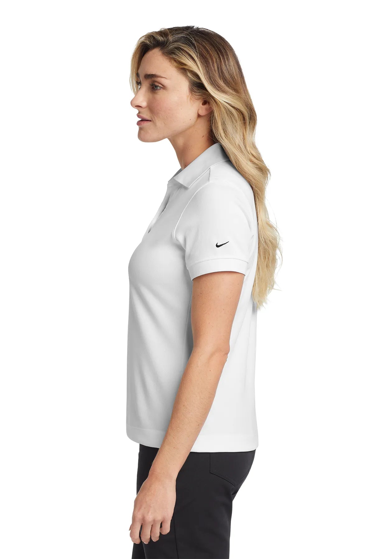 Nike Ladies Dri-FIT Classic Polo.  286772 White_3