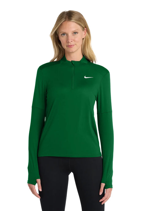 Nike Ladies Dri-FIT Element 1/2-Zip Top NKDH4951 Dark Green_1
