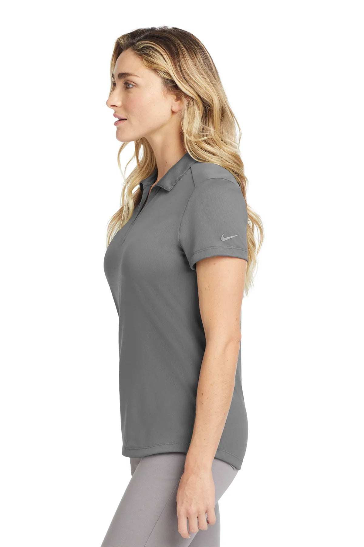 Nike Ladies Dri-FIT Legacy Polo. 838957 Dark Grey_3