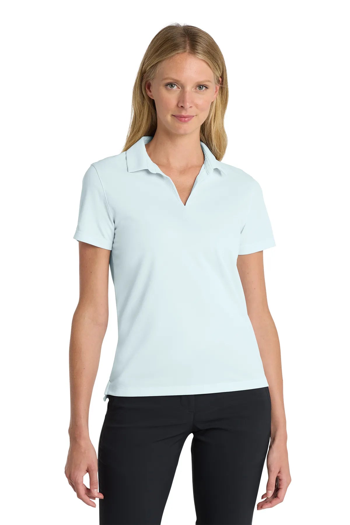 Nike Ladies Dri-FIT Micro Pique 2.0 Polo NKDC1991 Blue Tint_1