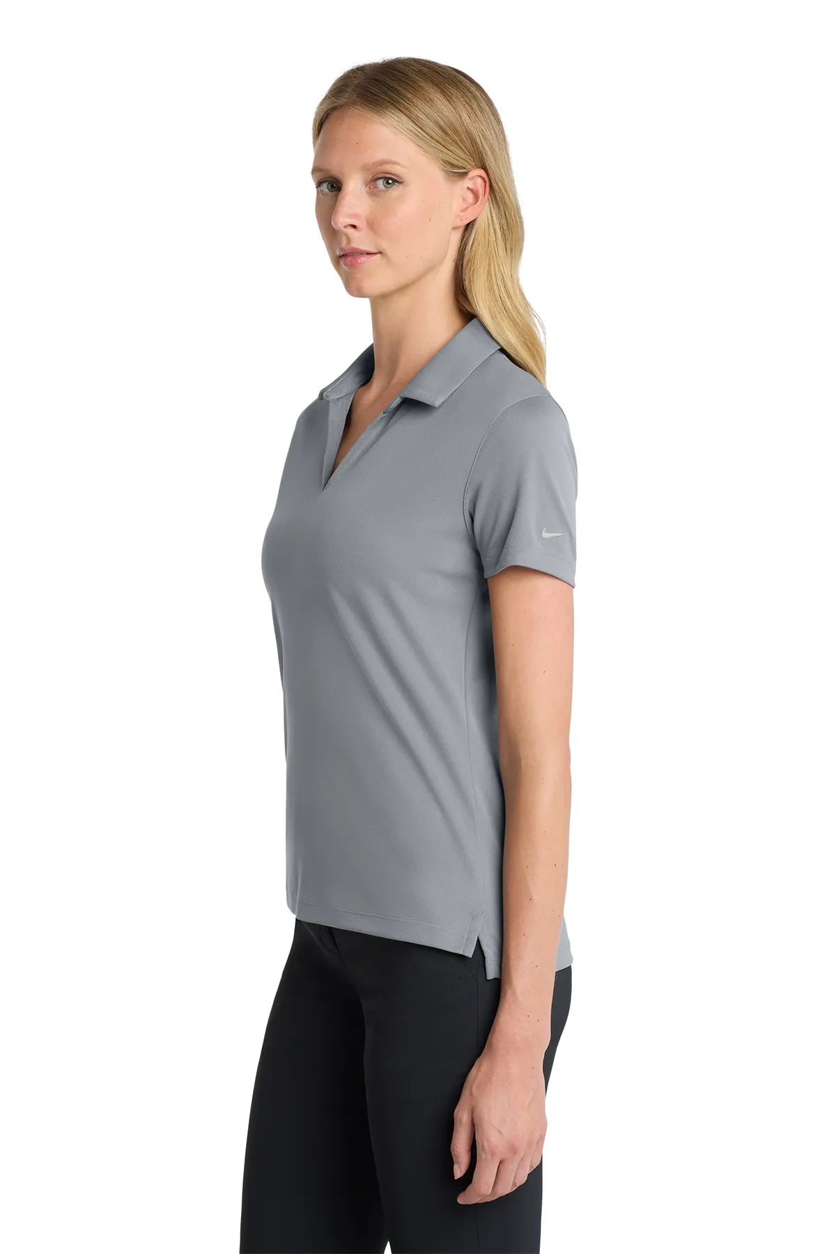 Nike Ladies Dri-FIT Micro Pique 2.0 Polo NKDC1991 Cool Grey_3