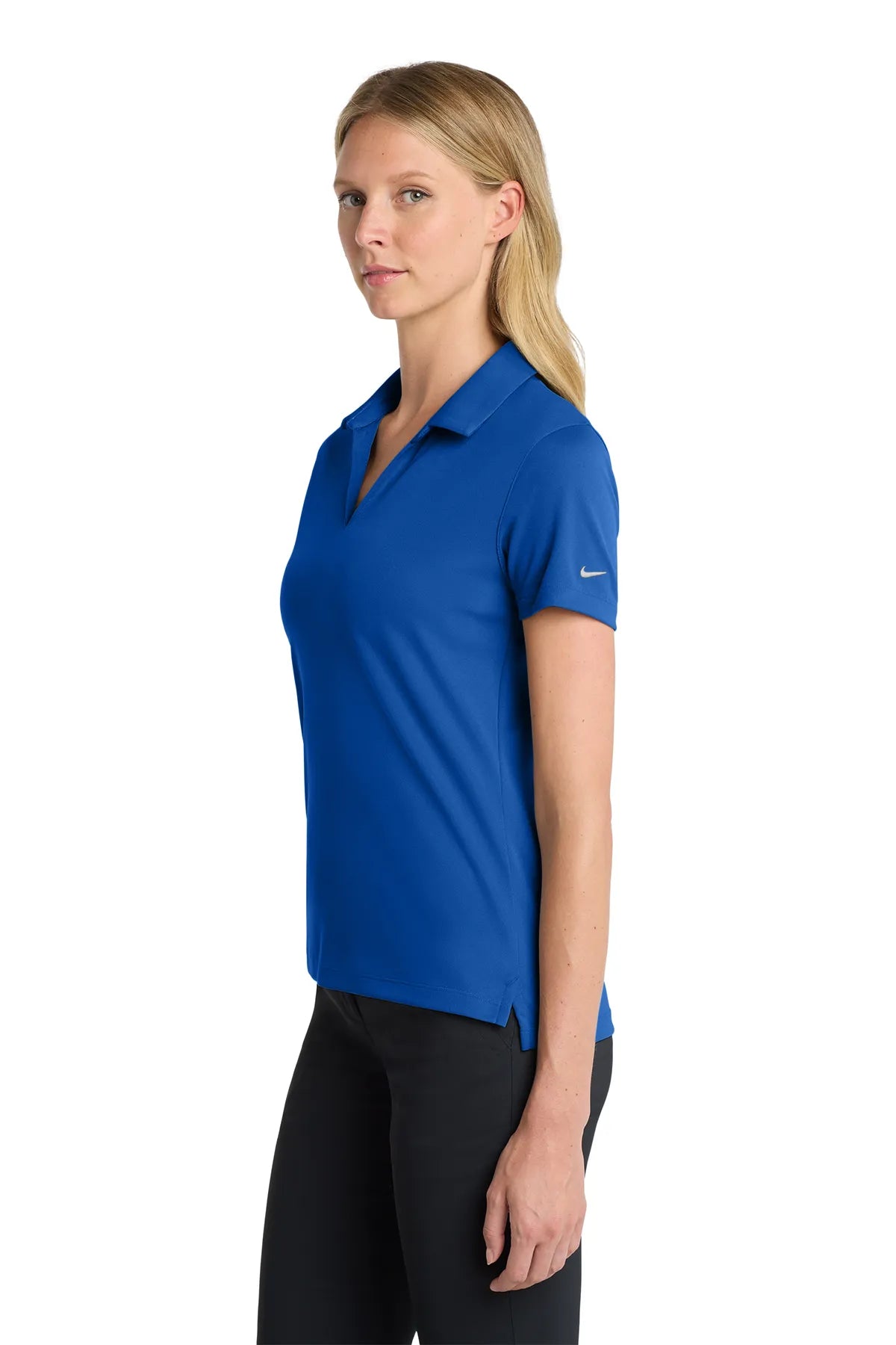 Nike Ladies Dri-FIT Micro Pique 2.0 Polo NKDC1991 Game Royal_3