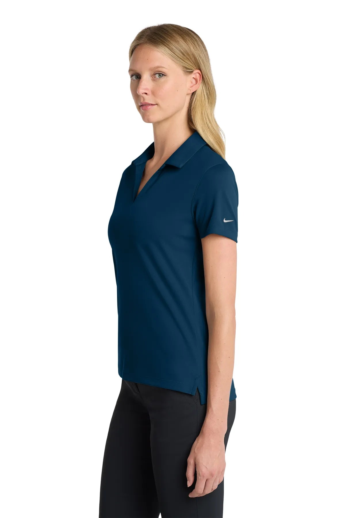 Nike Ladies Dri-FIT Micro Pique 2.0 Polo NKDC1991 Navy_3