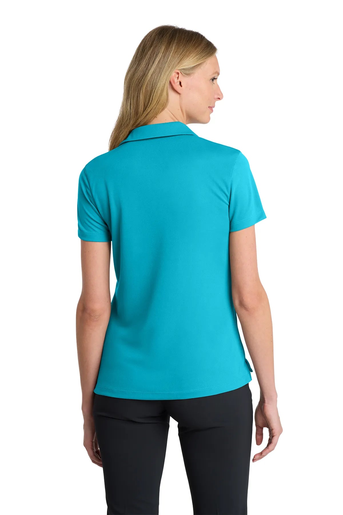 Nike Ladies Dri-FIT Micro Pique 2.0 Polo NKDC1991 Tidal Blue_2