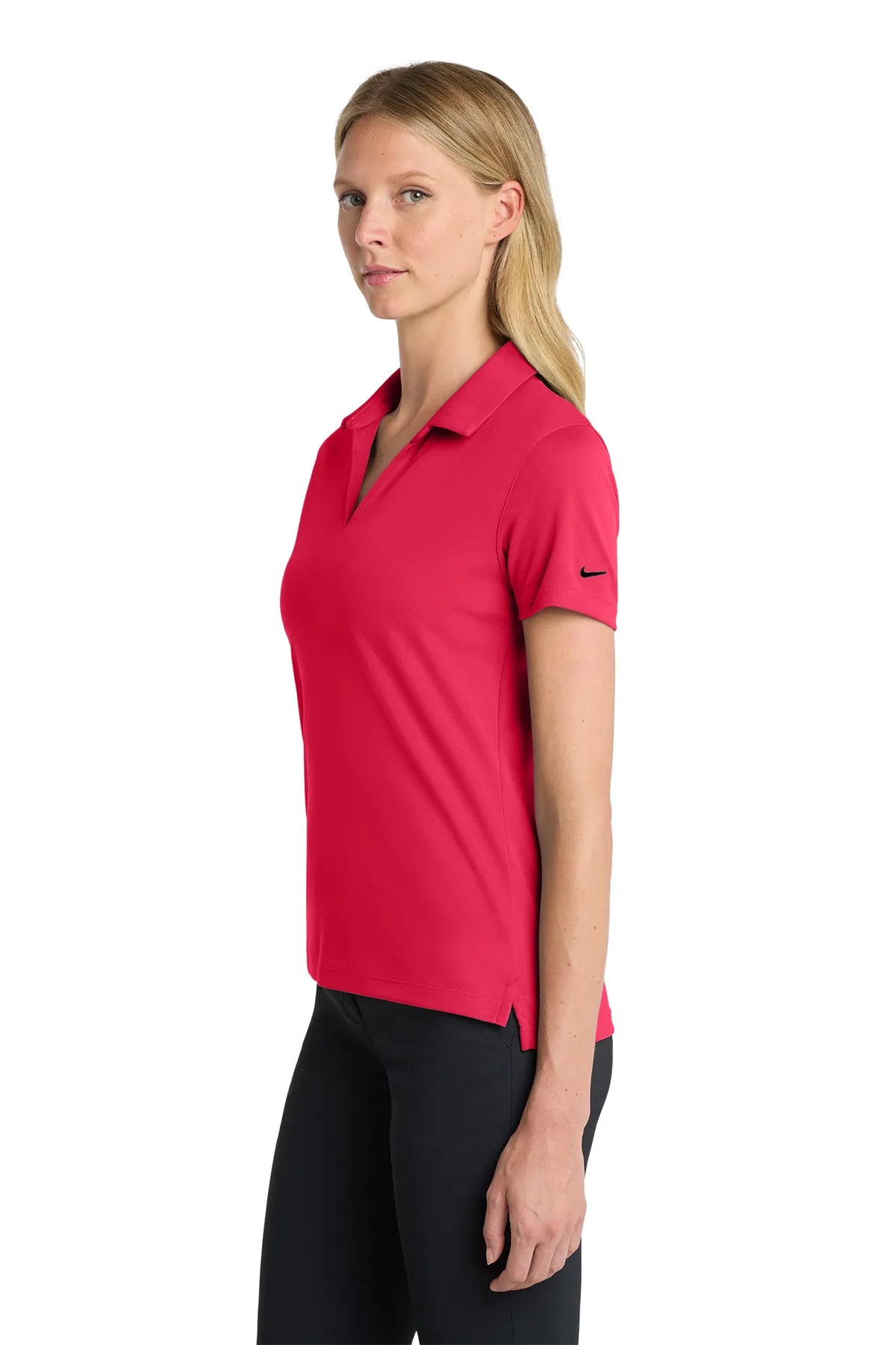 Nike Ladies Dri-FIT Micro Pique 2.0 Polo NKDC1991  University Red_3