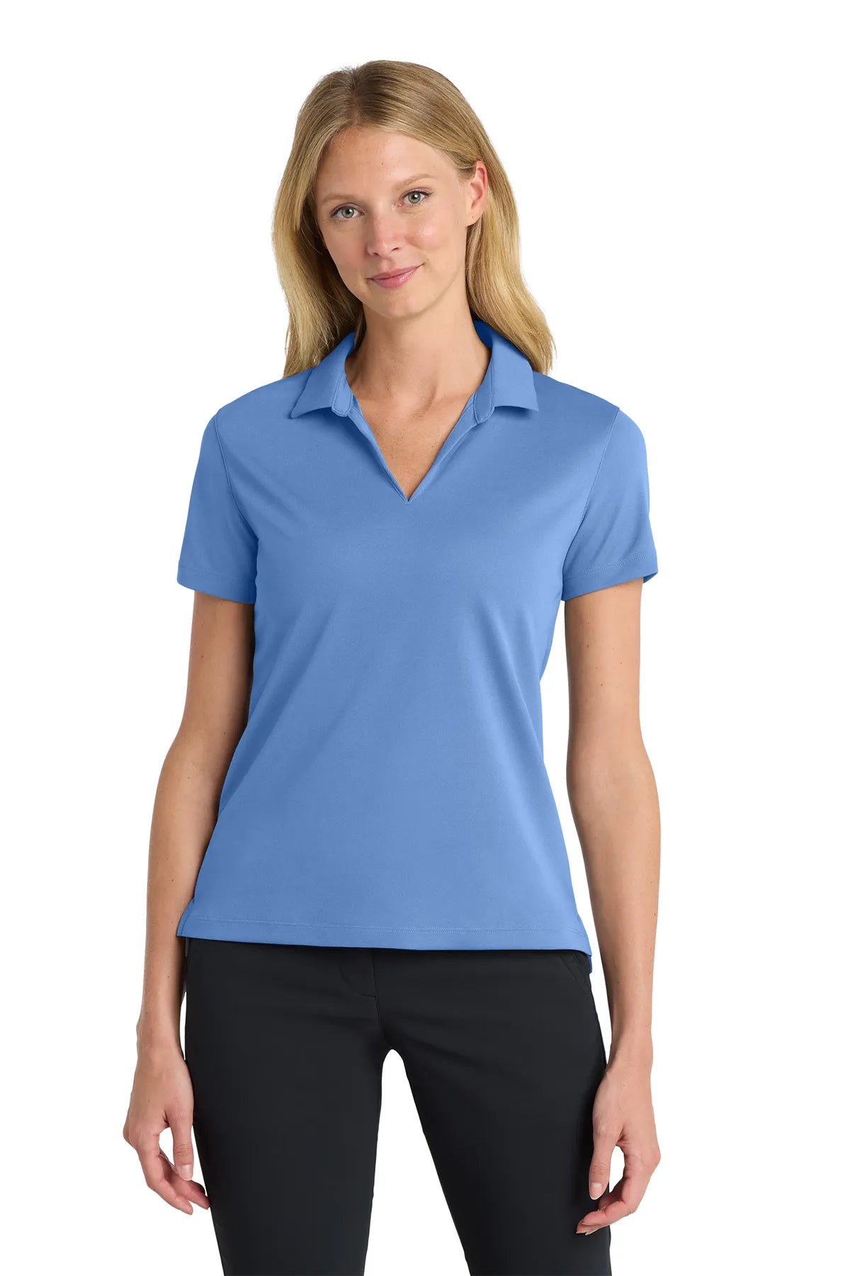 Nike Ladies Dri-FIT Micro Pique 2.0 Polo NKDC1991  Valor Blue_1